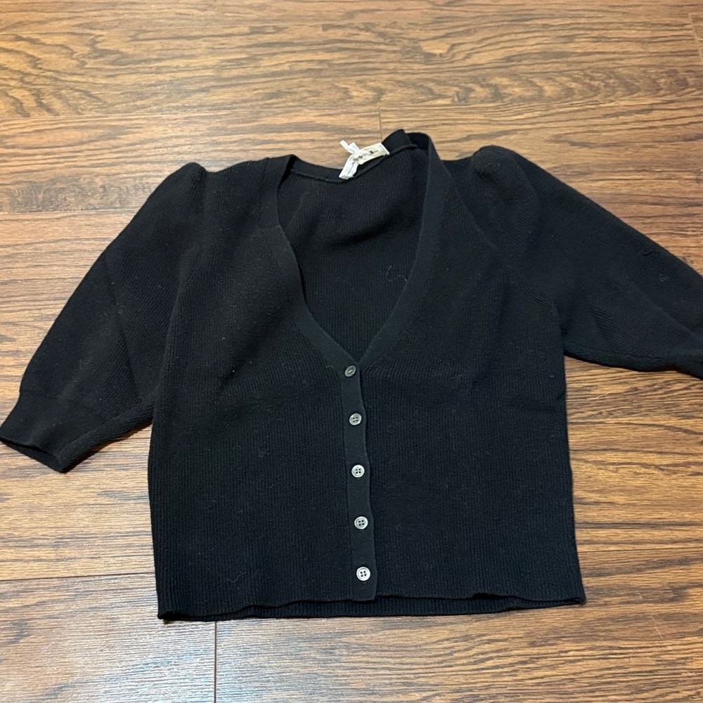 Frame Denim Black Women's Cardigan